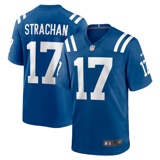 mens nike mike strachan royal indianapolis colts game jersey